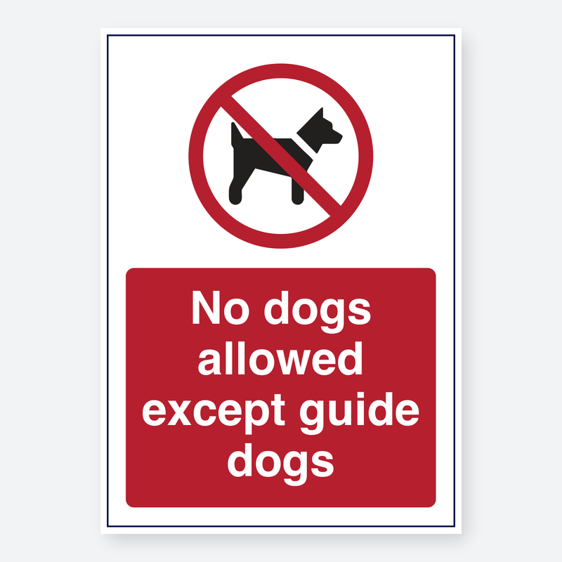 No Dogs (guide Dogs)