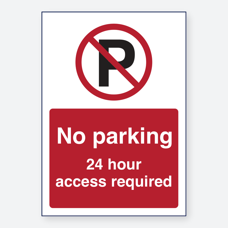 No Parking 24hr Access