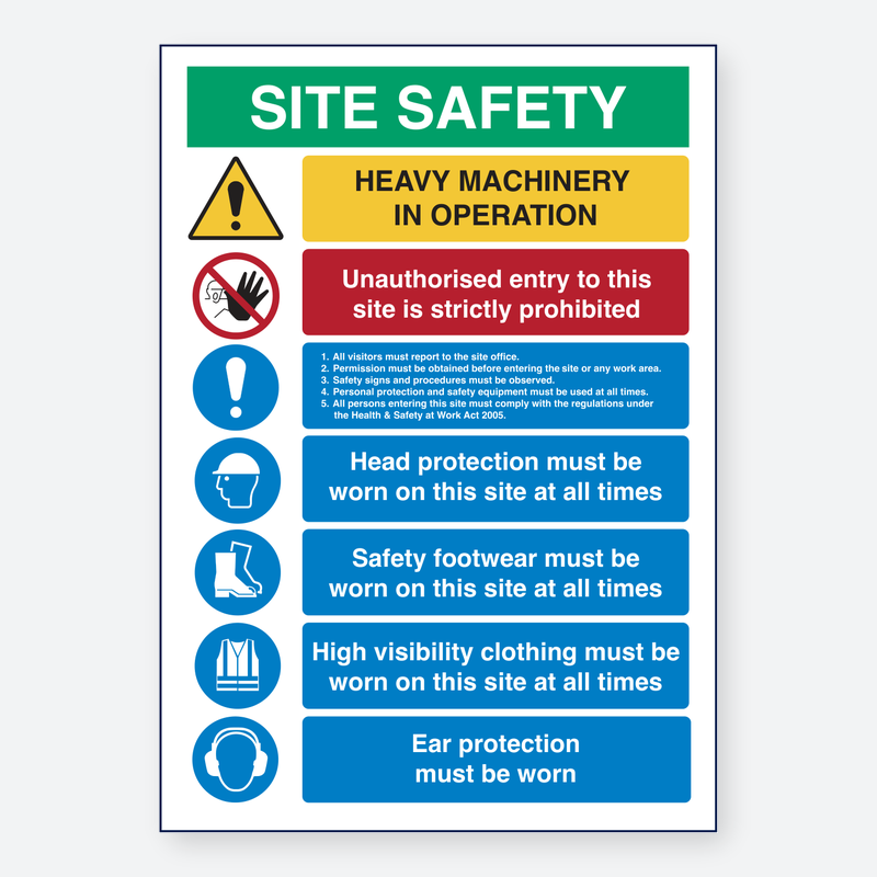 Site Safety - Heavy Machinery In Operation