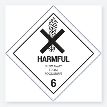 Harmful - Keep Away From Foodstuffs - Class 6