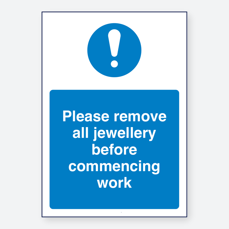 Please Remove Jewellery