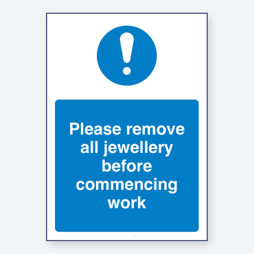 Please Remove Jewellery