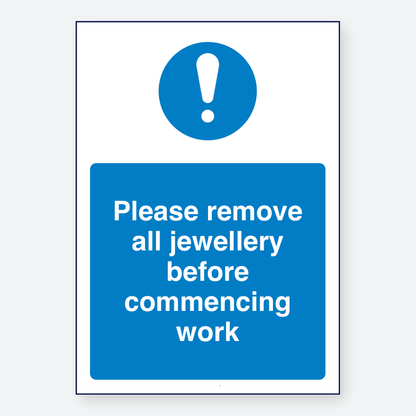 Please Remove Jewellery
