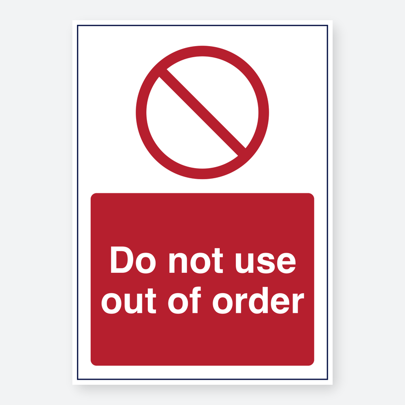 Do Not Use Out Of Order