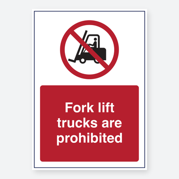 Forklifts Prohibited