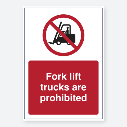 Forklifts Prohibited