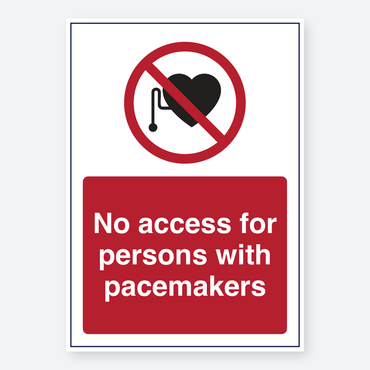 No Access For Persons With Pacemakers
