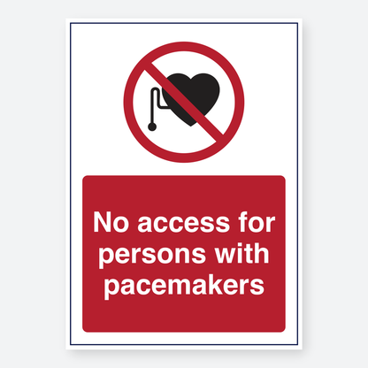 No Access For Persons With Pacemakers