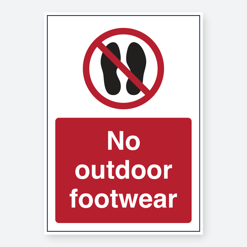 No Outdoor Footwear