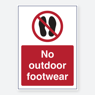 No Outdoor Footwear