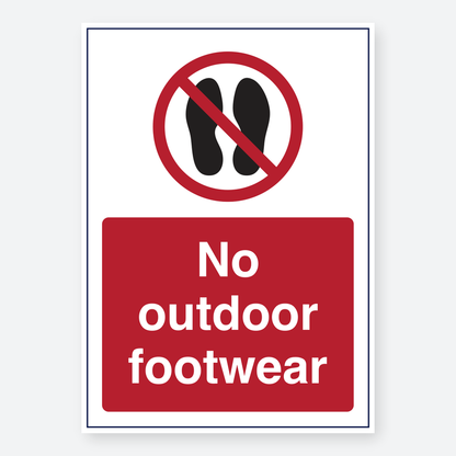 No Outdoor Footwear
