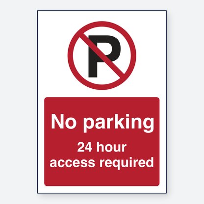 No Parking 24hr Access
