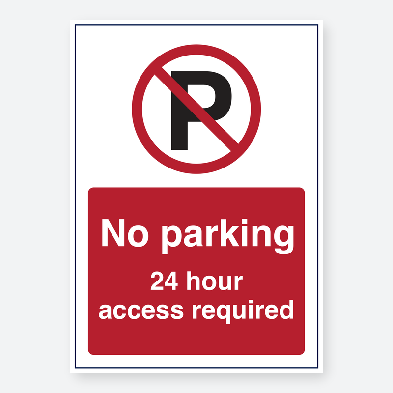 No Parking - 24 Hour Access Required