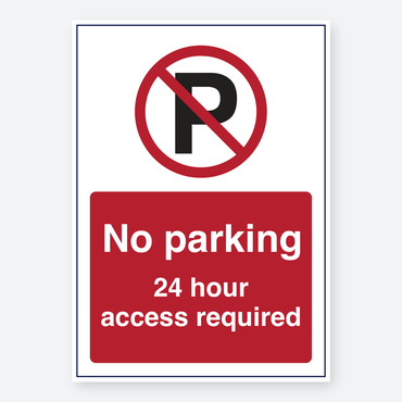 No Parking - 24 Hour Access Required