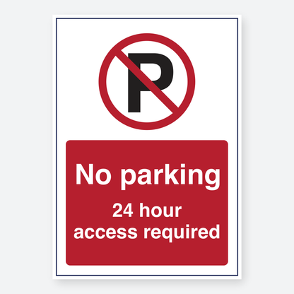 No Parking - 24 Hour Access Required