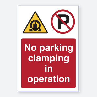 No Parking - Clamping In Operation