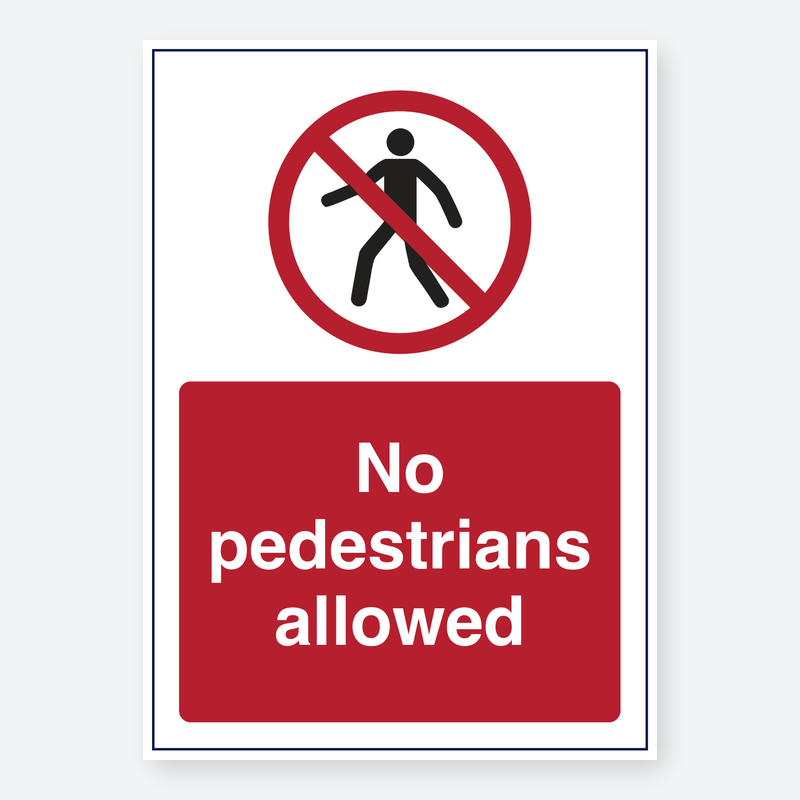 No Pedestrians