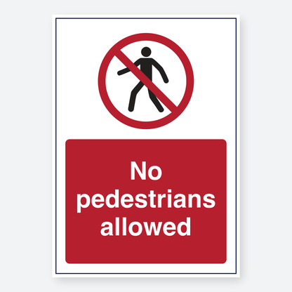 No Pedestrians