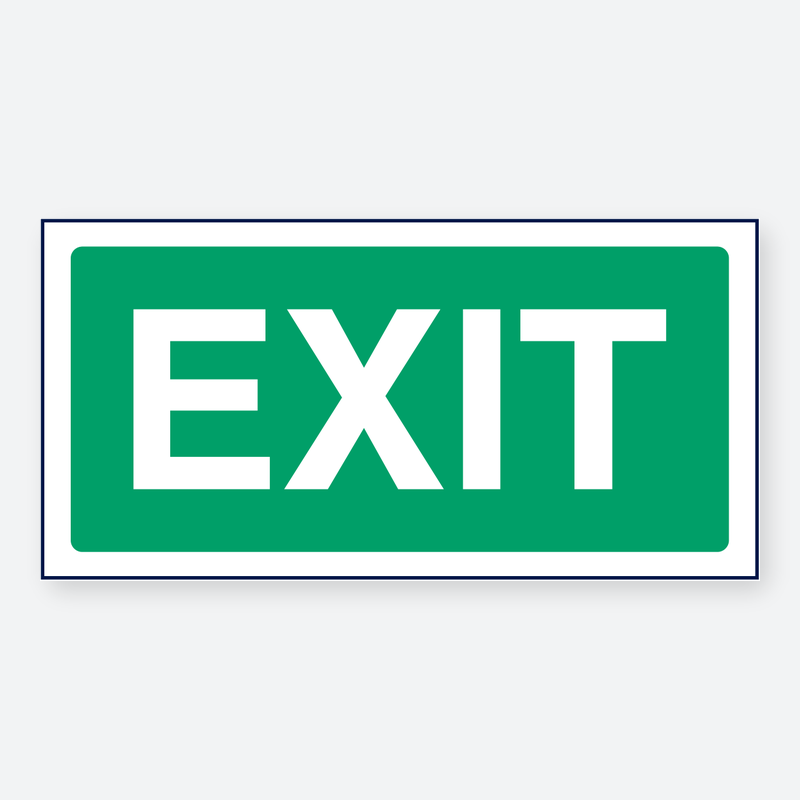 Fire Exit Text