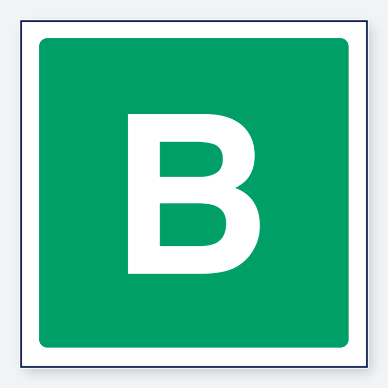 B