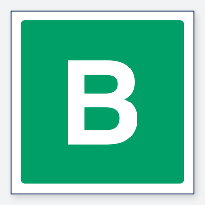 B