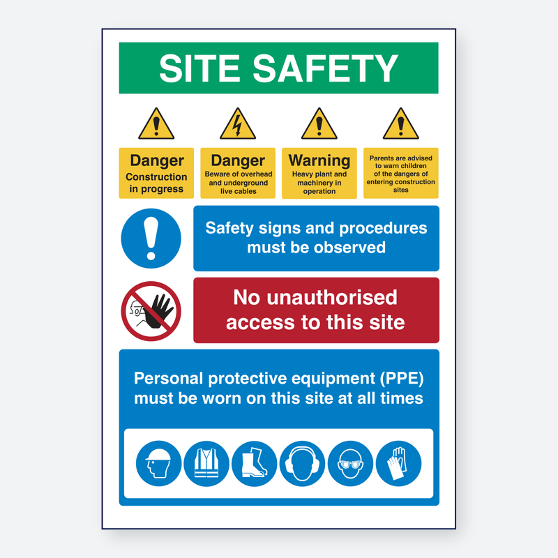Site Safety - Safety Signs And PPE