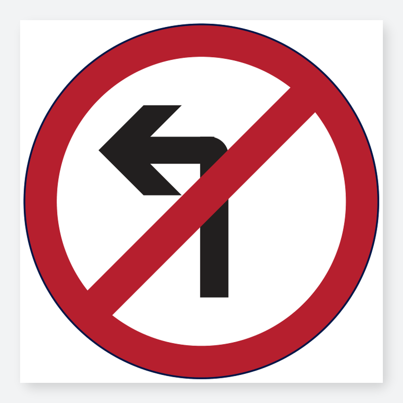 Icon - No Left Turn