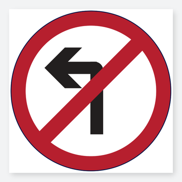 Icon - No Left Turn