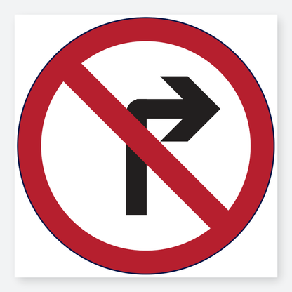 Icon - No Right Turn
